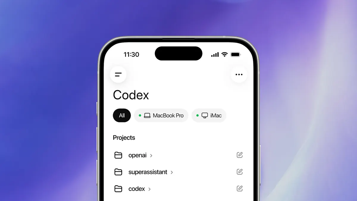 Codex on cell phones changes the routine of programming agents